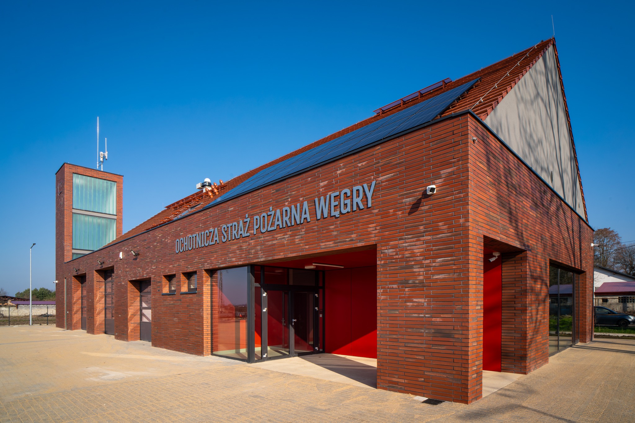 Remiza Ochotniczej Straży Pożarnej w Węgrach - realizacja ECA DESIGN GW